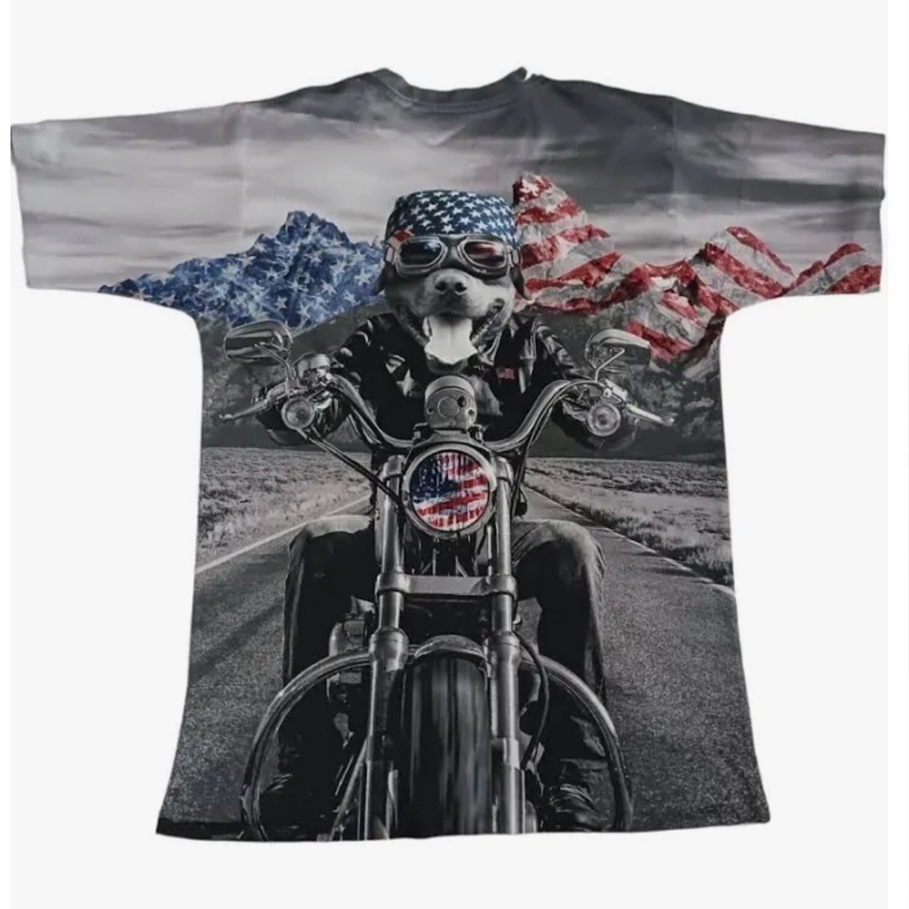 Spirit Of America Patriotic Biker Dog. Size S. P1/A
